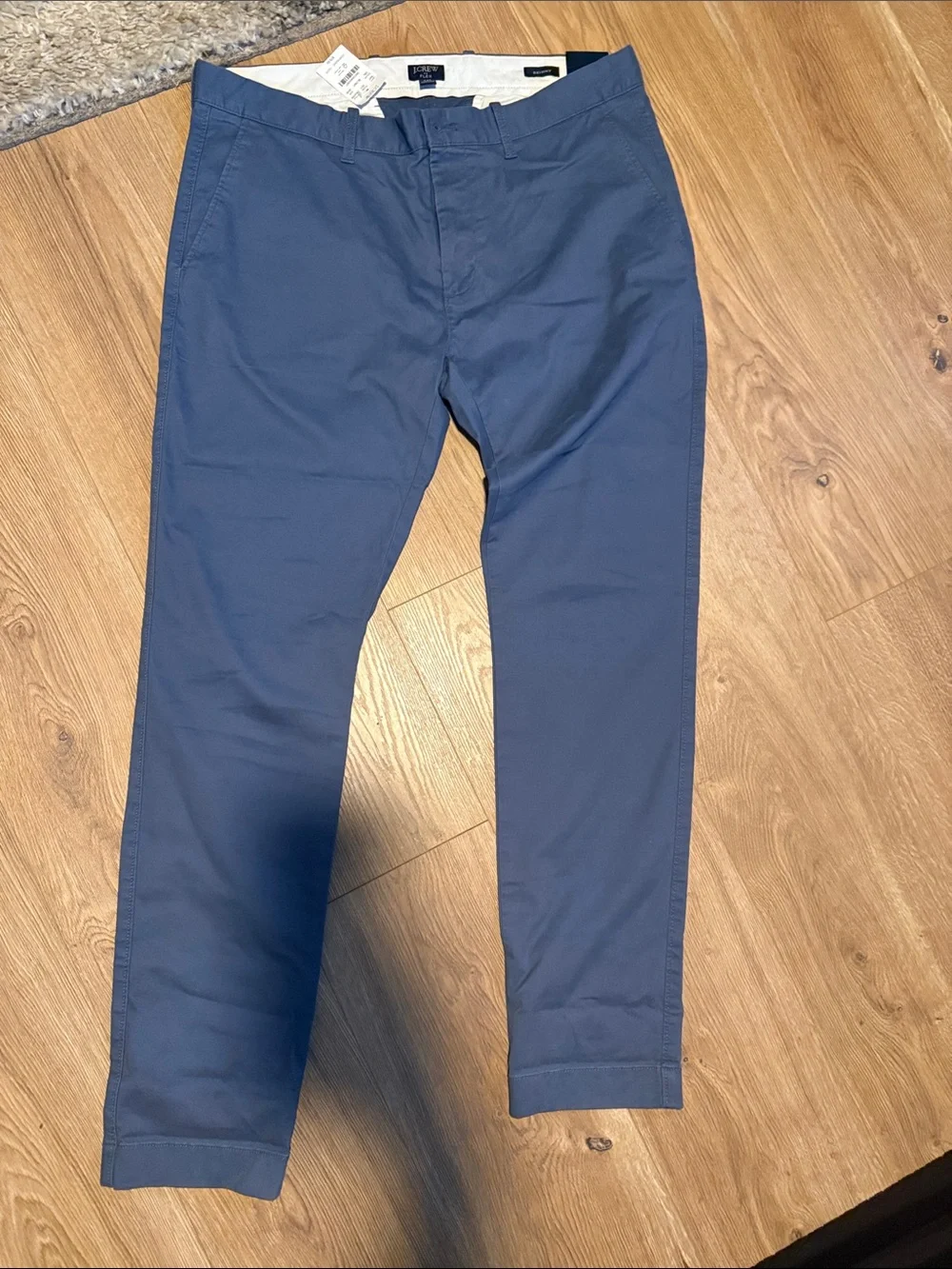 J. Crew Men’s Slate Blue Flat-Front Chino Pants